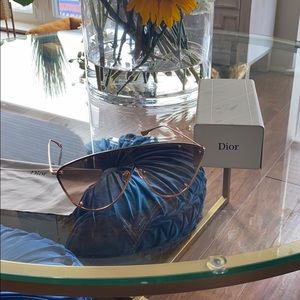 DIOR rose gold sunglasses